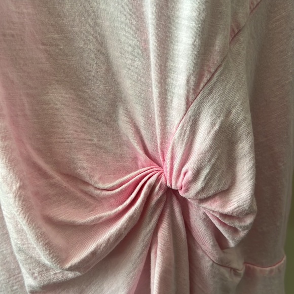 Vanilla Star Pink Long Sleeve Twisted Front Tee Shirt - Picture 3 of 8
